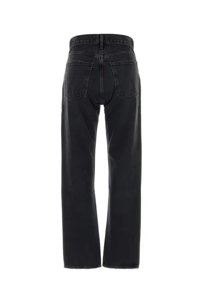 Agolde Black Denim 90 S Pinch Jeans In Black