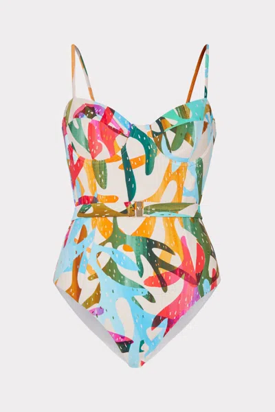 Milly Cabana Under The Sea Underwire One-piece In Multi