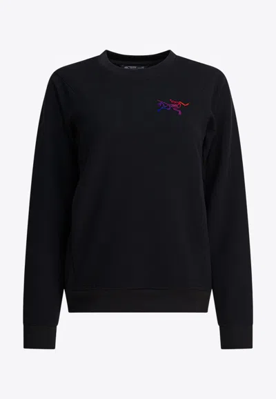 Arc'teryx Aestas Crewneck Sweatshirt In Black