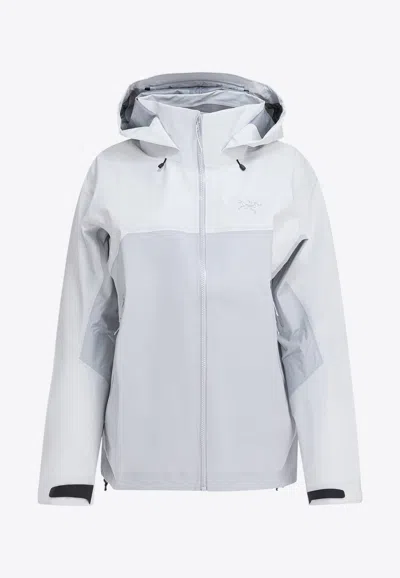 Arc'teryx Beta Zip-up Windbreaker Jacket In White