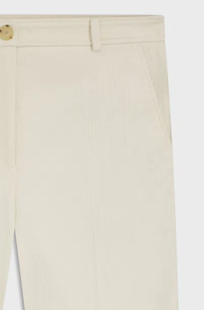 Hugo Boss Elastan Trousers In Neutral