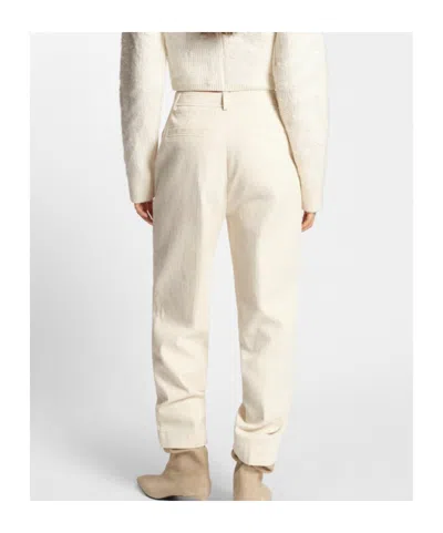 Hugo Boss Elastan Trousers In Neutral