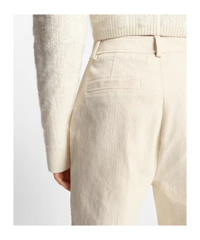 Hugo Boss Elastan Trousers In Neutral