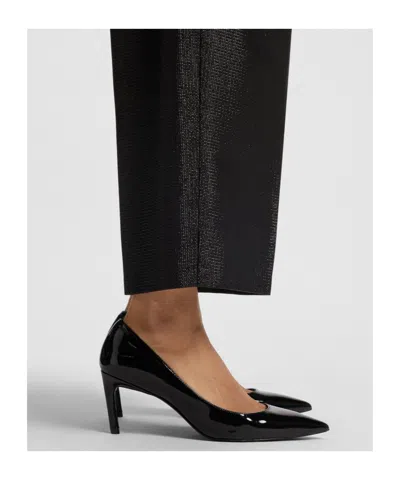 Hugo Boss Patent-leather Pumps With 7cm Heel In Black