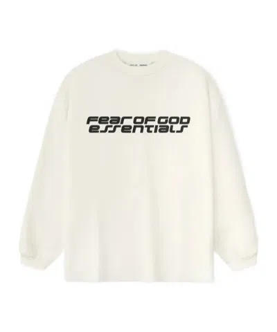 Essentials Ponte 90s Long Sleeve Tee In White