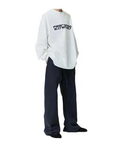 Essentials Ponte 90s Long Sleeve Tee In White