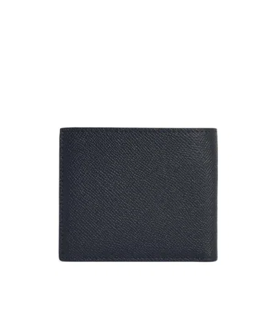 Tom Ford Metal-logo Leather Card Holder In Black