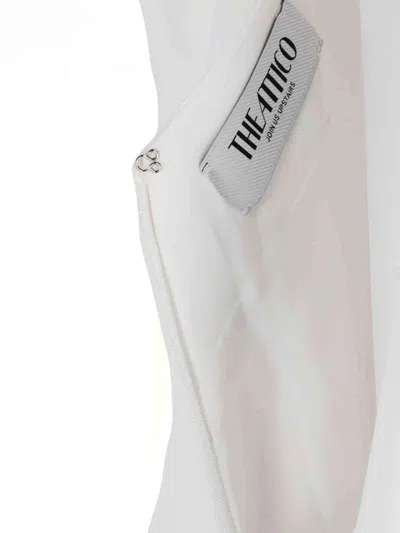 Attico The  Sleeveless Mini Dress In White
