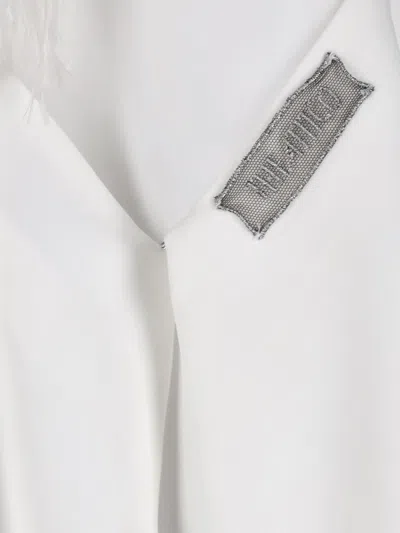 Attico The  Sleeveless Mini Dress In White