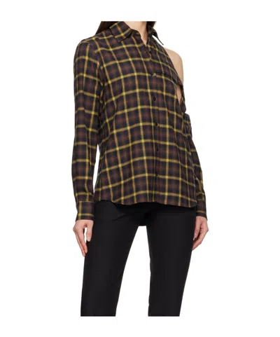 Coperni Cutout Shirt In Brown
