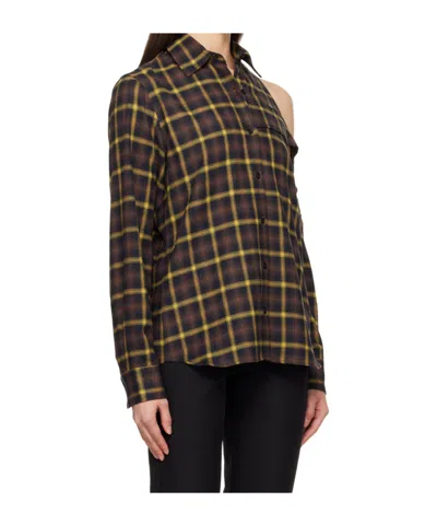 Coperni Cutout Shirt In Brown