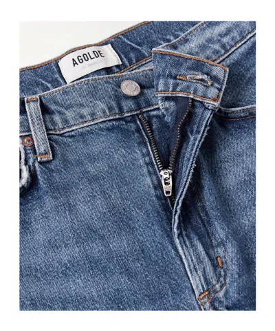 Agolde Harper Cropped Jeans In Blue