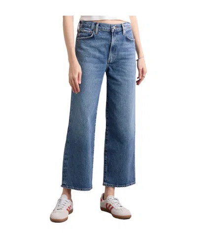 Agolde Harper Cropped Jeans In Blue