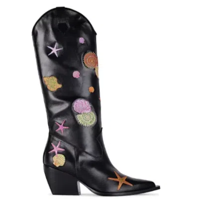 Oceanus Swimwear Women's Oceanus X Terry De Havilland Boots - Black In Black