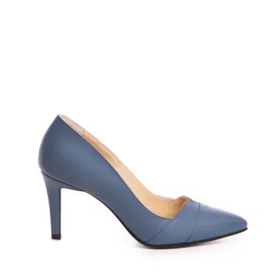 The 5th Element Women's Yuki Pumps In Soft Blue Leather In Blue