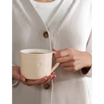 The White Company Burnham Heart-glazed Porcelain Mug 10cm In Multi