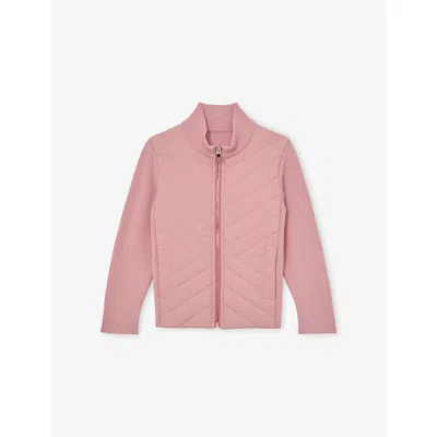 Reiss Hansel Quilted Stretch-nylon Jacket 9 In Pink