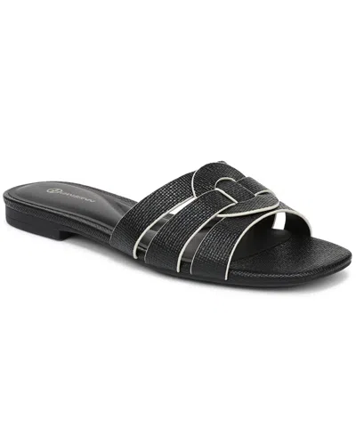 Giani Bernini Women's Norra Slide Flat Sandals, Macy's Exclusive In Black
