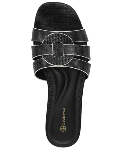 Giani Bernini Women's Norra Slide Flat Sandals, Macy's Exclusive In Black
