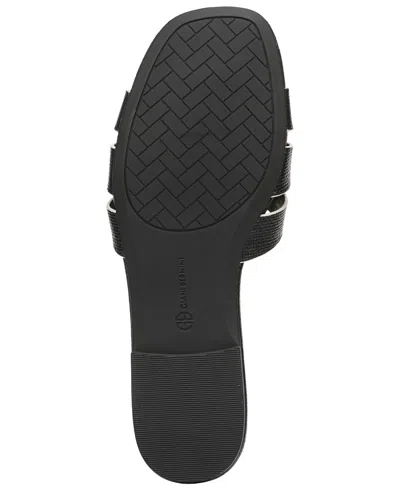 Giani Bernini Women's Norra Slide Flat Sandals, Macy's Exclusive In Black