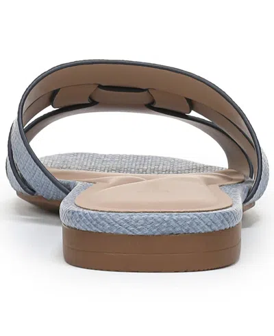 Giani Bernini Women's Norra Slide Flat Sandals, Macy's Exclusive In Blue