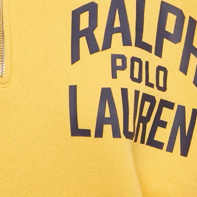 Pre-owned Polo Ralph Lauren Yellow Cotton Zip-up Sweatshirt S