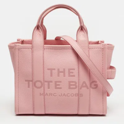 Pre-owned Marc Jacobs The Tote Small Pink Leather Bag