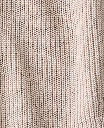 Ann Taylor Haven Well Within Organic Cotton Shaker Stitch Open Front Cardigan In White