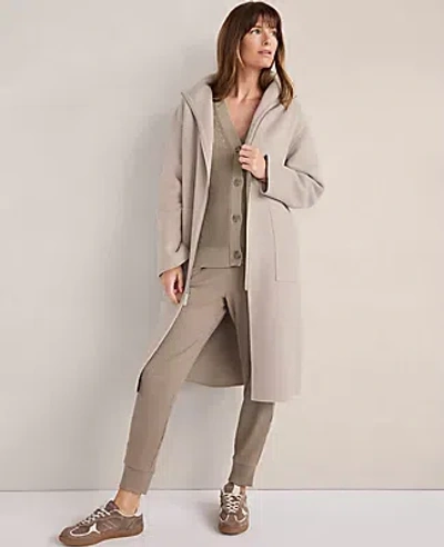 Ann Taylor Haven Well Within Wool Blend Funnel Neck Coat