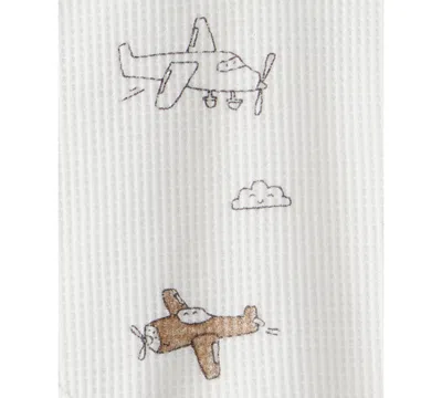 Carter's Baby Boys 2-piece Airplane Print Bodysuit And Joggers Set In Green