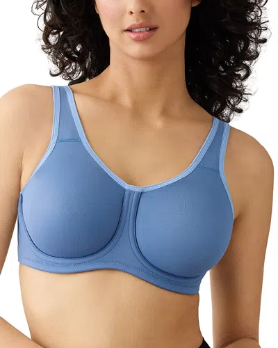 Wacoal Simone Seamless Underwire Sports Bra In Blue