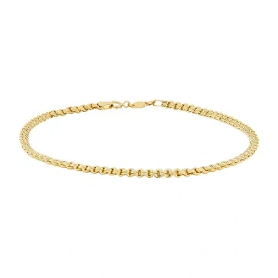 Fine Jewelry 14k Gold 10" Alexandria Ankle Bracelet In Transparent