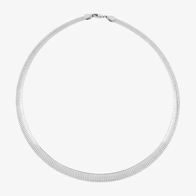 Fine Jewelry Limited Quantities! Reversible Womens Sterling Silver 17 Inch Chain Necklace In Transparent