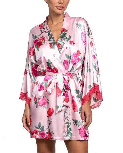In Bloom By Jonquil Stretch Satin Romantic Rose Wrap In Multi