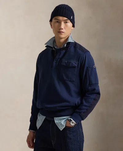 Polo Ralph Lauren Men's Long-sleeve Spectre Loopback Sweatshirt In Blue