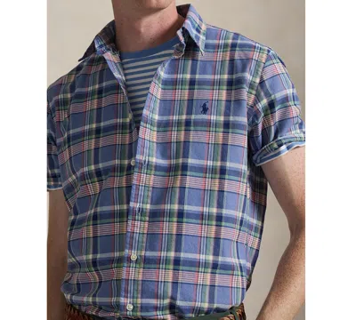 Polo Ralph Lauren Men's Classic-fit Short-sleeve Oxford Shirt In Multi