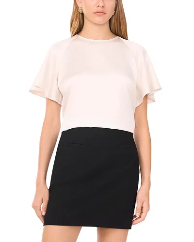 1.state Raglan Short Sleeve Satin Top In Gray