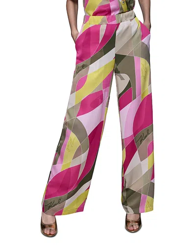 Karl Lagerfeld Printed Pants In Multi
