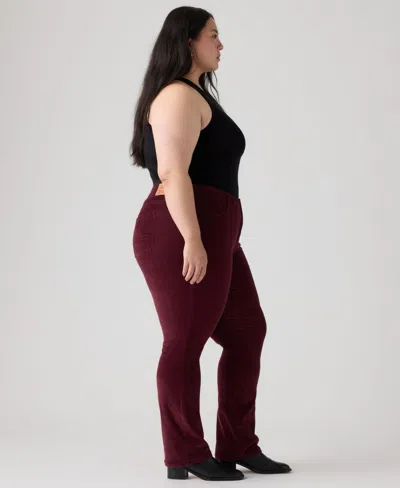 Levi's Plus Size Classic Straight Jeans In Burgundy