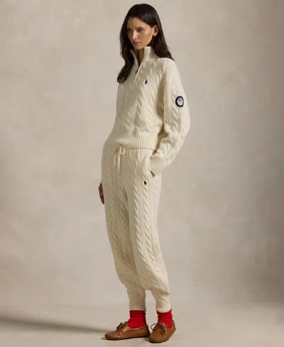 Polo Ralph Lauren Women's Half-zip Sweater In White