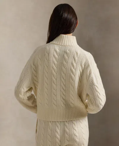 Polo Ralph Lauren Women's Half-zip Sweater In White