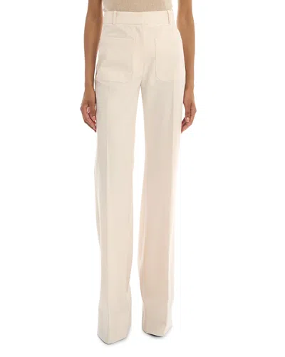Victoria Beckham Alina Trousers In Brown