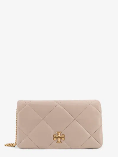 Tory Burch Kira Quilted Leather Crossbody Bag In Sand
