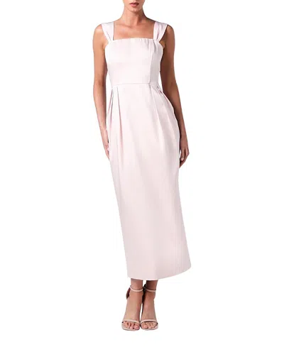 Coast Corset Column Midi Bridesmaids Dress In Pink