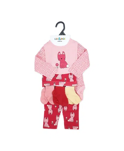 Lily & Jack Baby Girls' Kitty Layette, 10-piece Set In Red