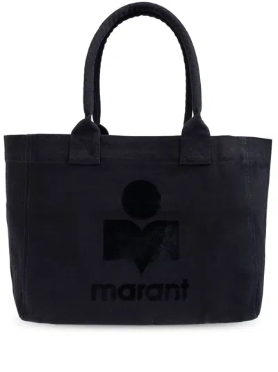 Isabel Marant Yenky Zipped Canvas Tote In Black