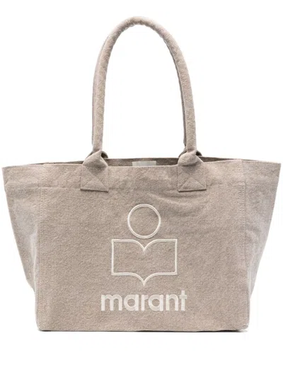 Isabel Marant Yenky Zipped Canvas Tote In Sand