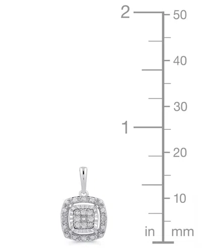 Marsala 2-piece Diamond Earrings And Pendant Necklace Set (1/4 Ct. T.w.) In Sterling Silver In Metallic