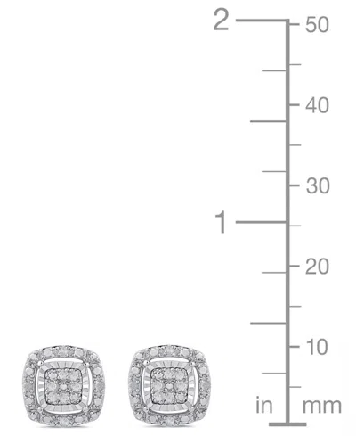 Marsala 2-piece Diamond Earrings And Pendant Necklace Set (1/4 Ct. T.w.) In Sterling Silver In Metallic