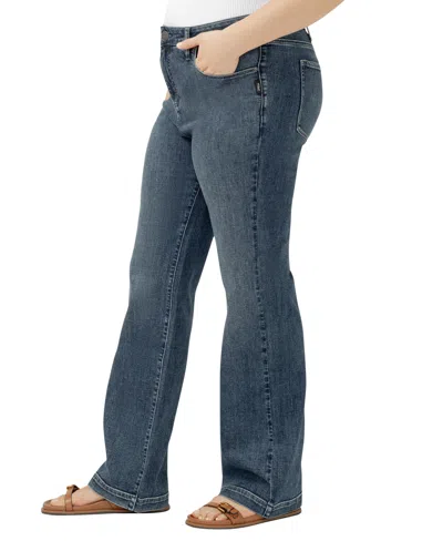 Silver Jeans Co. Plus Size Avery High Rise Curvy Fit Trouser Jeans In Blue